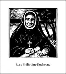 Wood Plaque - St. Rose Duchesne by J. Lonneman