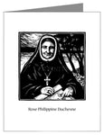 Note Card - St. Rose Philippine Duchesne by J. Lonneman