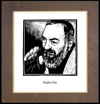 St. Padre Pio - Wood Plaque Premium