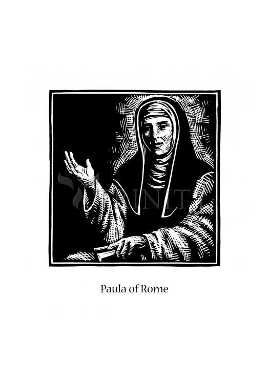 St. Paula of Rome - Holy Card