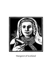 Holy Card - St. Margaret of Scotland by J. Lonneman