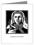 Custom Text Note Card - St. Margaret of Scotland by J. Lonneman