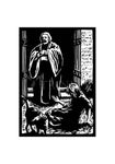 Holy Card - St. Lazarus and Rich Man by J. Lonneman