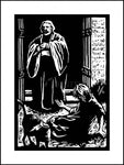 Wood Plaque - St. Lazarus and Rich Man by J. Lonneman