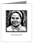 Custom Text Note Card - St. Rani Maria Vattalil by J. Lonneman