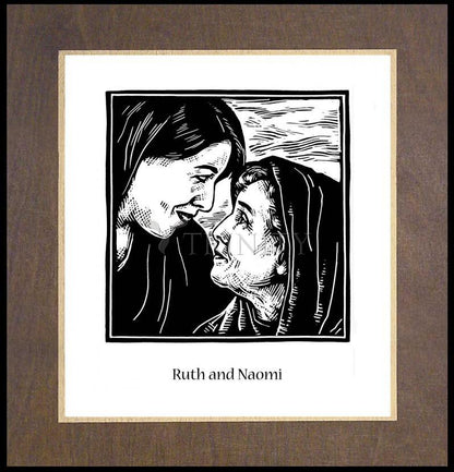 St. Ruth and Naomi - Wood Plaque Premium