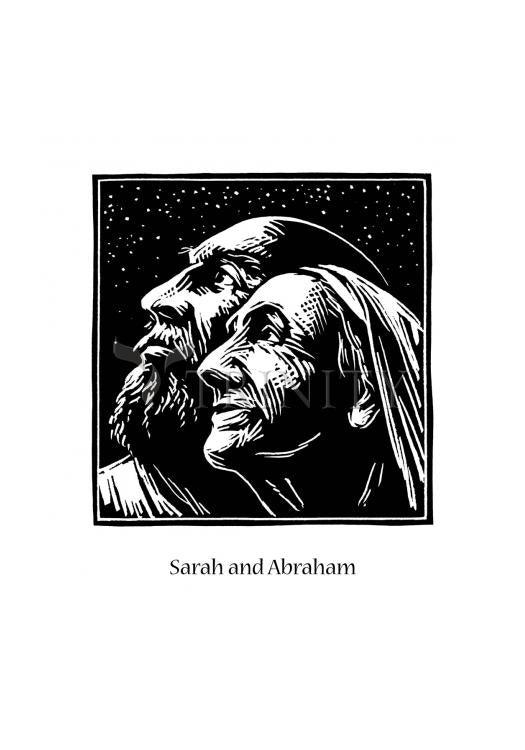 Sarah and Abraham - Holy Card
