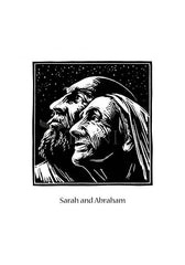 Holy Card - Sarah and Abraham by J. Lonneman