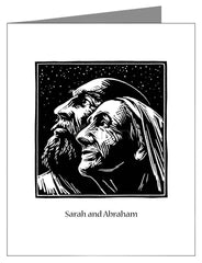 Note Card - Sarah and Abraham by J. Lonneman