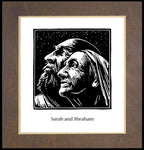 Wood Plaque Premium - Sarah and Abraham by J. Lonneman