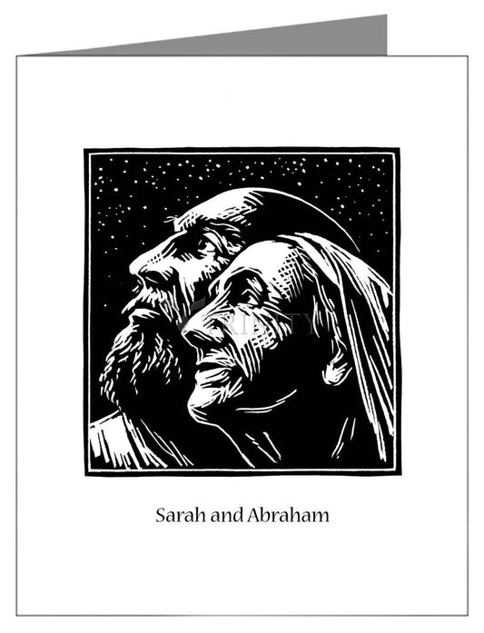 Sarah and Abraham - Note Card Custom Text