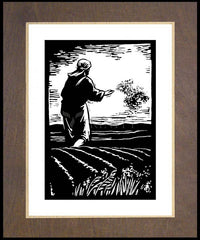 Wood Plaque Premium - Sower by J. Lonneman