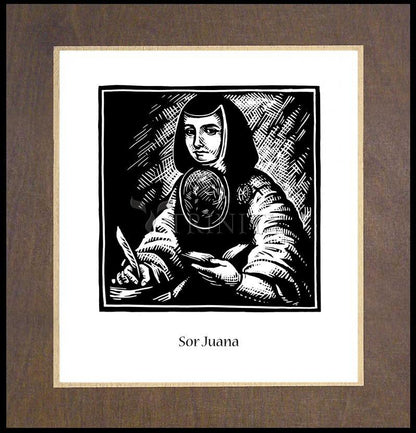 Sor Juana Inés de la Cruz - Wood Plaque Premium
