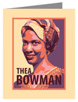 Custom Text Note Card - Sr. Thea Bowman by J. Lonneman