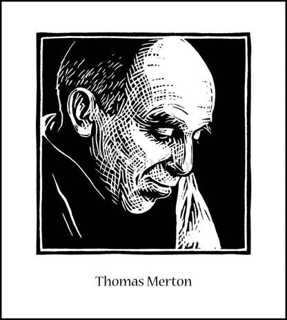 Thomas Merton - Wood Plaque by Julie Lonneman - Trinity Stores