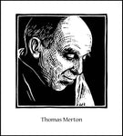 Wood Plaque - Thomas Merton by J. Lonneman