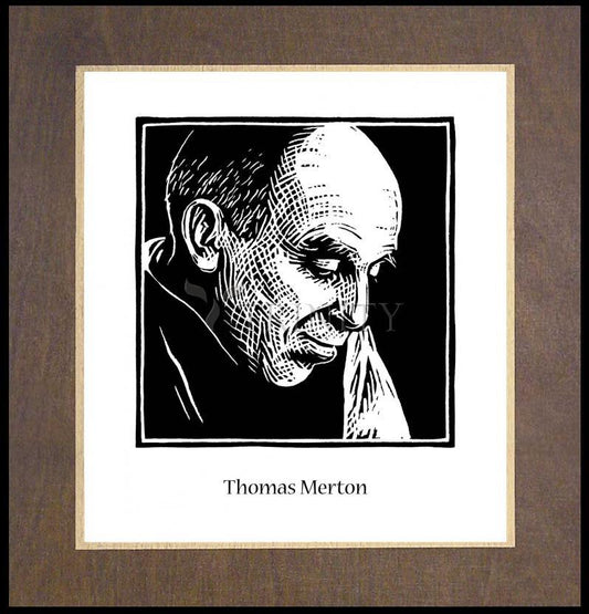 Thomas Merton - Wood Plaque Premium