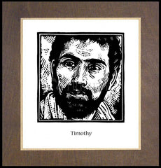 Wood Plaque Premium - St. Timothy by J. Lonneman