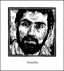 Wood Plaque - St. Timothy by J. Lonneman