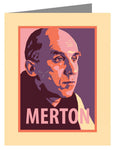 Custom Text Note Card - Thomas Merton by J. Lonneman