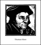 Wood Plaque - St. Thomas More by J. Lonneman