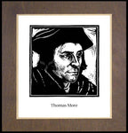 Wood Plaque Premium - St. Thomas More by J. Lonneman