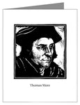 Custom Text Note Card - St. Thomas More by J. Lonneman