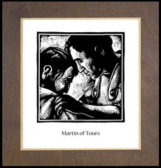 Wood Plaque Premium - St. Martin of Tours by J. Lonneman