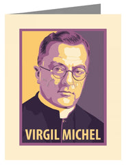 Custom Text Note Card - Virgil Michel by J. Lonneman