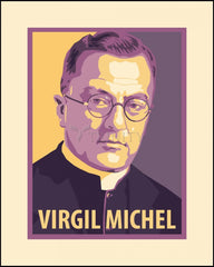 Wood Plaque - Virgil Michel by J. Lonneman