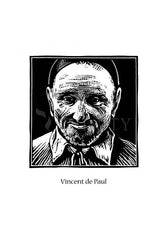 Holy Card - St. Vincent De Paul by J. Lonneman