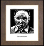 Wood Plaque Premium - St. Vincent de Paul by J. Lonneman