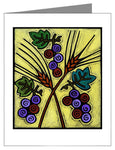 Note Card - Wheat and Grapes by J. Lonneman