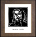 Wood Plaque Premium - St. Marguerite d'Youville by J. Lonneman