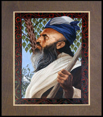 Wood Plaque Premium - St. Abraham by L. Glanzman