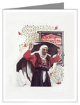 Custom Text Note Card - St. Anna the Prophetess by L. Glanzman