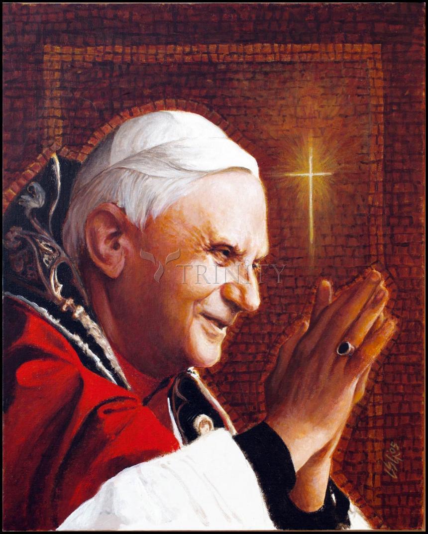 Pope Benedict XVI - Wood Plaque