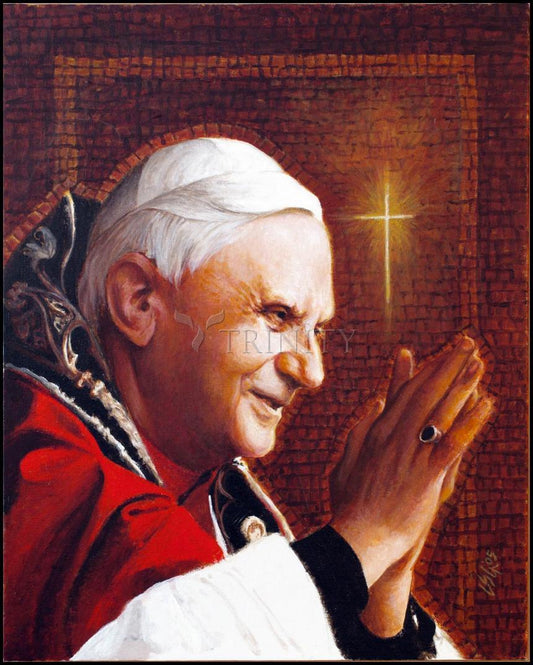 Pope Benedict XVI - Wood Plaque
