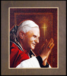 Wood Plaque Premium - Pope Benedict XVI by L. Glanzman
