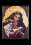 Holy Card - St. Elizabeth, Mother of John the Baptizer by L. Glanzman