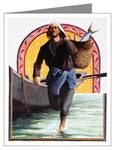 Custom Text Note Card - St. John the Evangelist by L. Glanzman