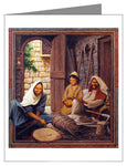 Custom Text Note Card - Holy Family by L. Glanzman