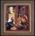 Wood Plaque Premium - Holy Family by L. Glanzman