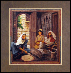 Wood Plaque Premium - Holy Family by L. Glanzman