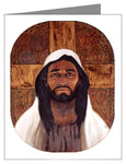 Custom Text Note Card - Jesus by L. Glanzman
