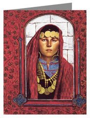 Custom Text Note Card - St. Mary Magdalene by L. Glanzman