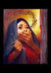 Holy Card - Mary at the Cross by L. Glanzman