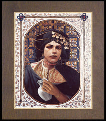 Wood Plaque Premium - Penitent Woman by L. Glanzman