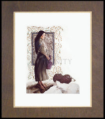 Wood Plaque Premium - Samaritan Woman by L. Glanzman