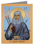 Custom Text Note Card - St. Angela Merici by L. Williams